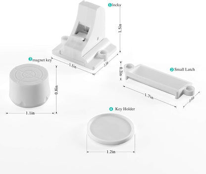 Vmaisi Adhesive Magnetic Locks for Cabinets & Drawers - Image 6