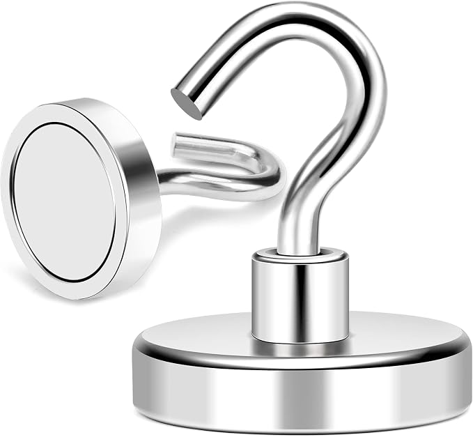 MIKEDE Magnetic Hooks Heavy Duty, 150LB+ Strong Neodymium Magnets - Image 6
