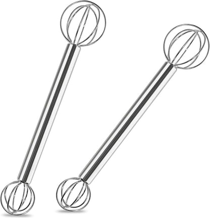 Stainless Steel Measuring Whisk, Double-Ended Whisk by Webake