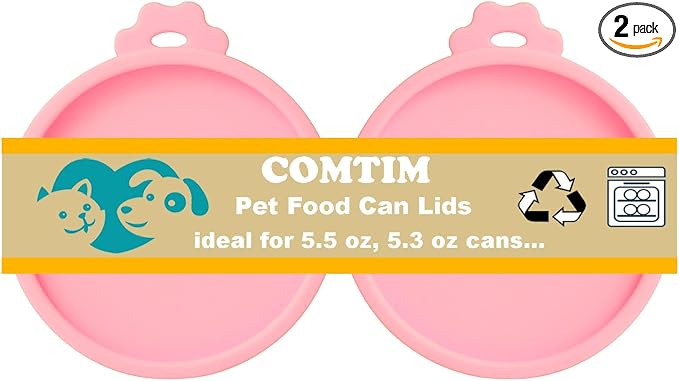 Comtim Cat Food Can Covers Lids by COMTIM
