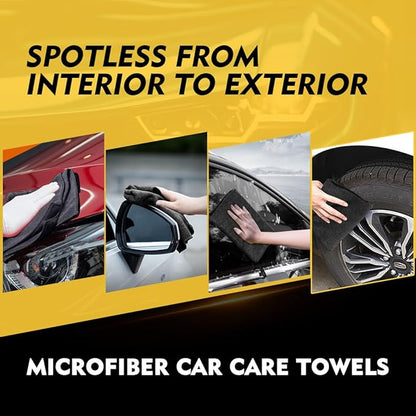 HOMEXCEL Black Microfiber Cleaning Cloth 50 Pack, 12.5 x 12.5 inch Microfiber - Image 5