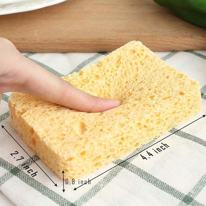 ARCLIBER Cleaning Sponge, Kitchen Sponges Pack, Non-Scratch Cellulose Sponge - Image 3