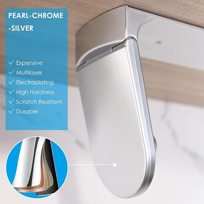 simpletome ONE Hand Tear Paper Towel Holder Under Cabinet Adhesive or Drilling - Image 5