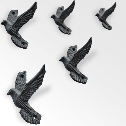 Ambipolar Flying Style Iron Cast Decorative Pigeon Bird Wall Mounted Coat Hooks - Image 4