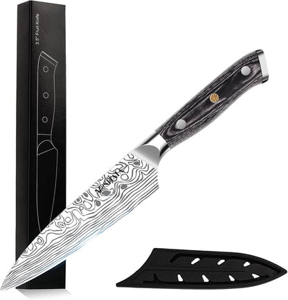 MOSFiATA 4 Inch Paring Knife, Kitchen Knife Fruit Knives by MOSFiATA