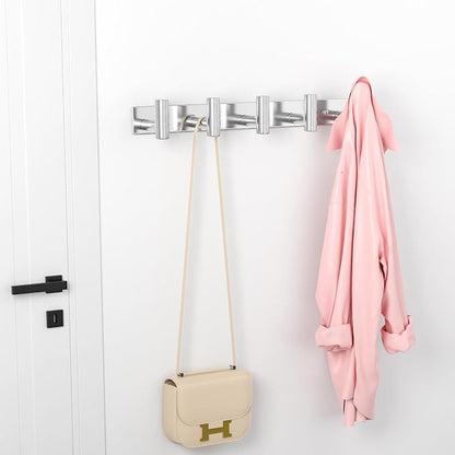 PMMASTO Coat Rack Wall Mounted, 5 "T Shaped Wall Hooks - Image 5