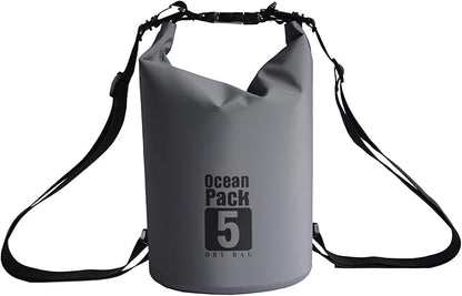 Dry Bag Waterproof Backpack 5L/10L/20L/30L Roll Top Waterproof Bag,Floating Dry bags for Kayaking,Swimming,Boating,Camping,Beach.