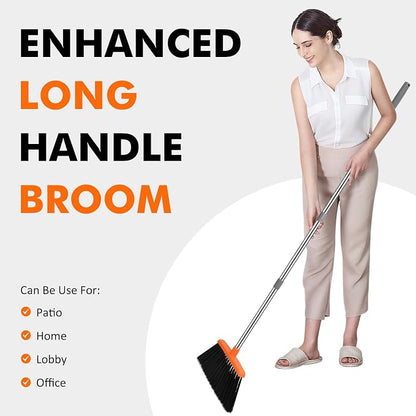NACENA Heavy Duty Broom, 55 Inch Long Handle Outdoor Large Angle Brooms - Image 7