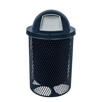 COATEDOUTDOORFURNITURE RDT-DBL Heavy Duty 32 Gallon Round Trash Receptacle by CoatedOutdoorFurniture