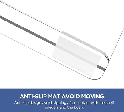 4 Pack 12 Inches Clear Shelf Dividers - Image 3