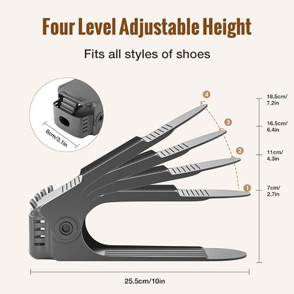 Neprock Shoe Slots Organizer for Closet, Shoe Storage Organizer Shoe Slots - Image 2