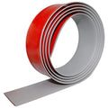 Floor Transition Strip Self Adhesive Floor Cover Strips Laminate 3" Wide Vinyl Flat Divider Transitions (7.5cm, 3.3Ft, Gray)