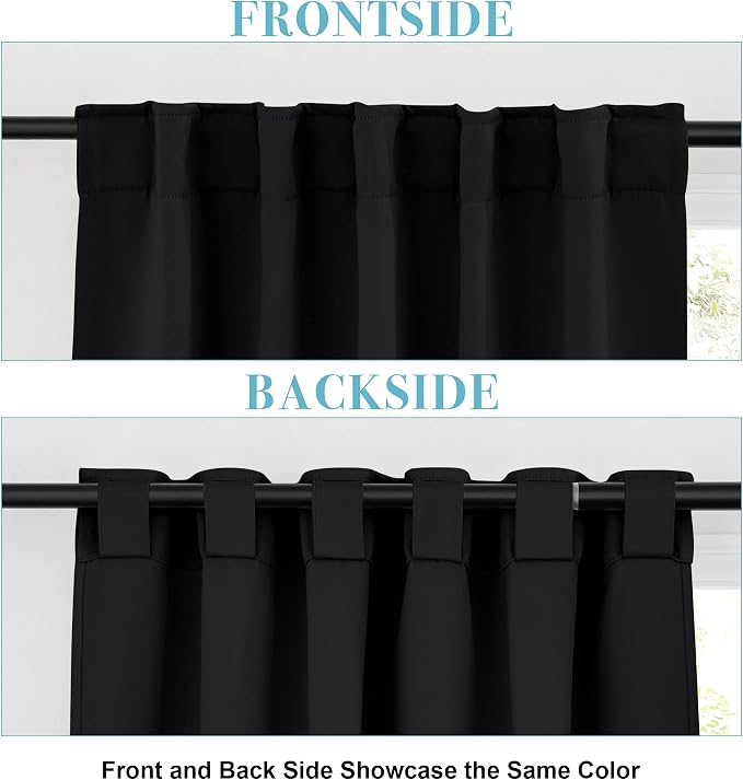 RYB HOME Bathroom Curtains Blackout - Image 3