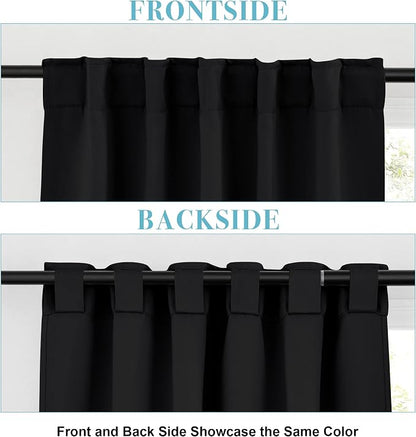 RYB HOME Short Bedroom Blackout Curtains - Image 3