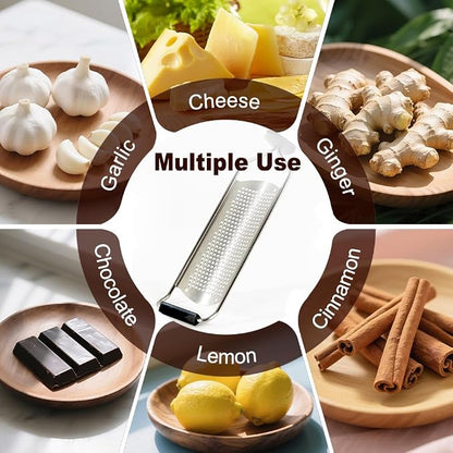 Upgraded Lemon Zester & Cheese Grater, Food Grade Stainless Steel None-Slip - Image 3