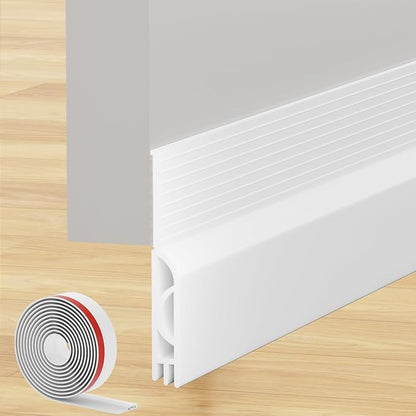 Under Door Draft Stopper, Self-Adhesive Door Sweep by Lumimoi