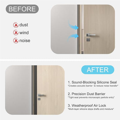 Heavy-Duty 20 ft x 1 in Weather Stripping, Door Draft Stopper Silicone Seal - Image 4