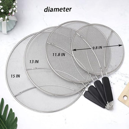 Large Splatter Screen for Frying Pan, 15 Inch Stainless Steel Grease Splatter - Image 7