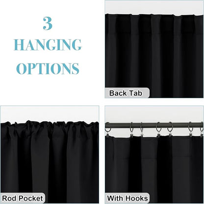 RYB HOME Blackout Curtains Pair - Image 6