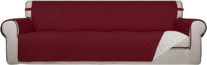 PureFit Reversible Quilted Sofa Cover, Water Resistant Slipcover Furniture by PureFit