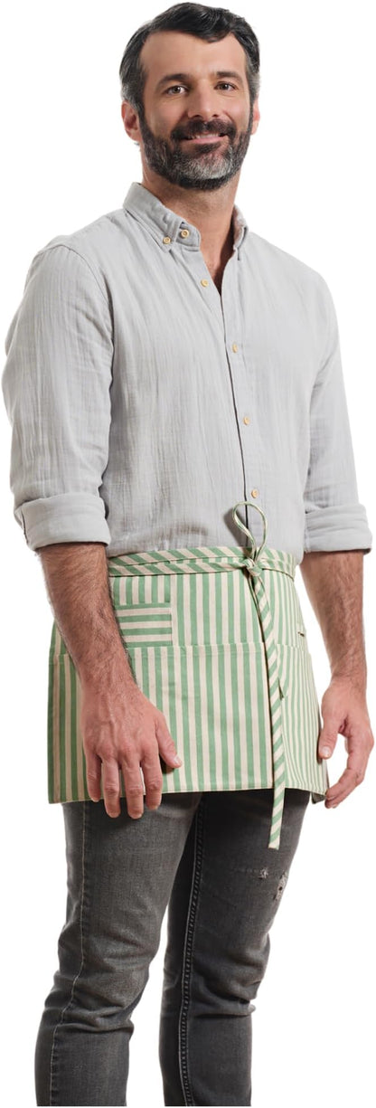 MEEMA Chef Waist Apron Cotton Fabric |Washable & Breathable Waitress & Server - Image 2