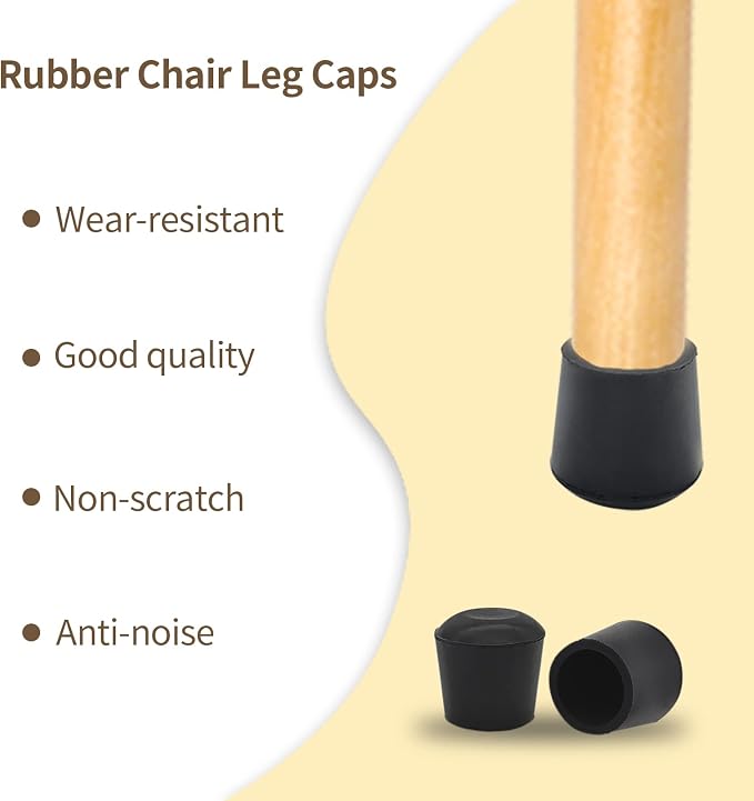 Flyshop Furniture Table Covers Non-Slip Durable Rubber Leg Tips Chair Leg Caps - Image 6