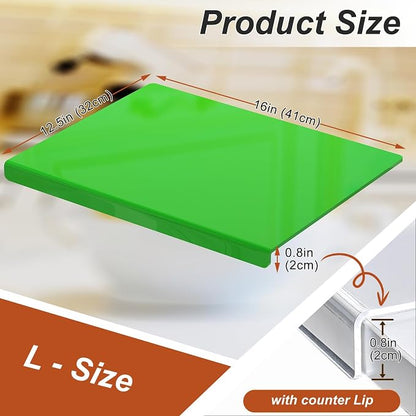 JJL Acrylic Cutting Board with Counter Lip, 16 x 12.5 Inches, and Vegetables - Image 5