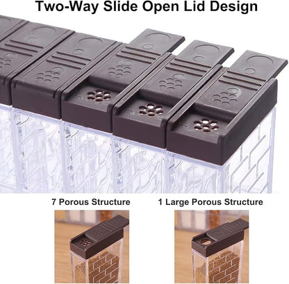 12 PCS Spice Shaker Jars, Salt and Pepper Shakers Set, Seasoning Shaker Boxes - Image 3