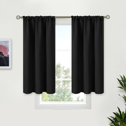BGment Black Blackout Curtains for Bedroom Window 34 x 45 Inch by BGment