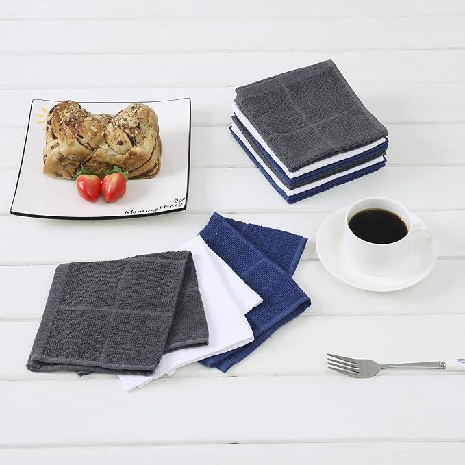 Glynniss Dishcloths Kitchen Highly Absorbent Dish Rags 100% Cotton Dish Cloths - Image 2