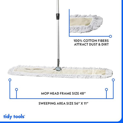 Commercial Dust Mop – 48 Inch Floor Sweeper - Image 3