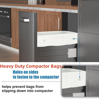 20pcs 15Gallon W10165294RB Trash Compactor Bags, - Image 6
