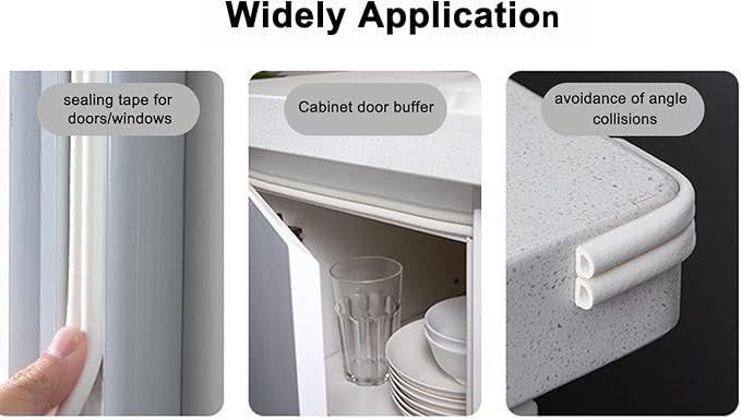 Weather Stripping Seal Strip Tape, Doors Windows Frame Self Adhesive D Type - Image 7