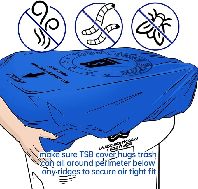 64 Gallon Trash Can Cover Odor Eliminating Bag - Image 4
