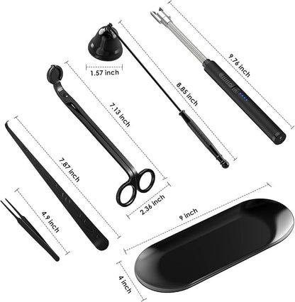 6 in 1 Candle Accessory Set, Candle Wick Trimmer Cutter, Candle Wick Dipper - Image 6