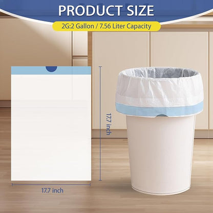 240 Count 2 Gallon Trash Bags Drawstring - Image 2