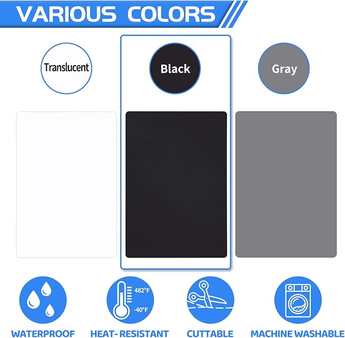 Warome Silicone Mat, Nonstick Silicone Craft Mat/Placemats, Washable Silicone - Image 8