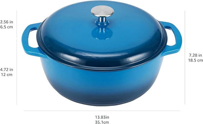 Amazon Basics Enameled Cast Iron Dutch Oven Pot - Image 5