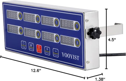Professional Commercial 8 Channel Multiple Kitchen Timers Digital Calculagraph - Image 7