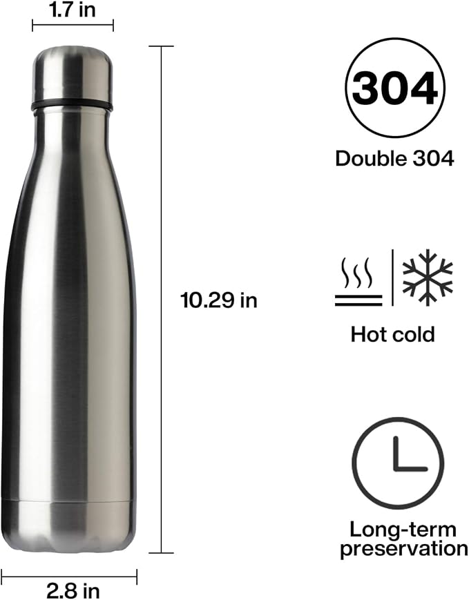 MEWAY 17oz Sport Water Bottle 4 Pack Vacuum Insulated Stainless Steel - Image 7