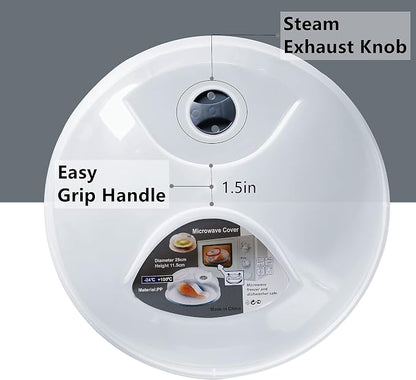 Microwave Splatter Cover for Food Large Microwave Plate Cover Guard Lid - Image 5