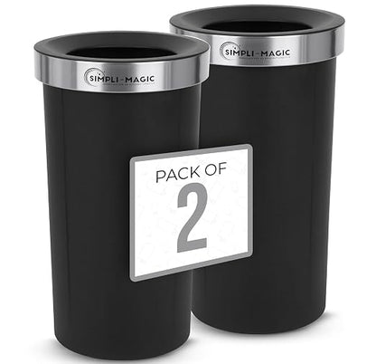 SIMPLI-MAGIC 16 Gallon Open Top Trash Can – Round Commercial Trash Can – by SIMPLI-MAGIC