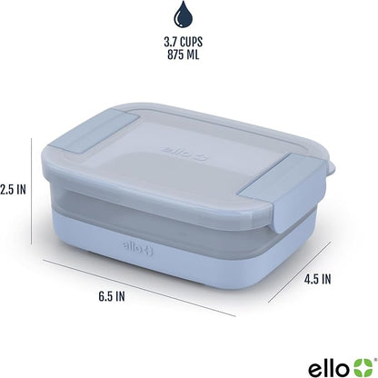 Ello Plastic 3.7 Cup Meal Prep Set 10 Pc, 5 Pack Set - Image 3