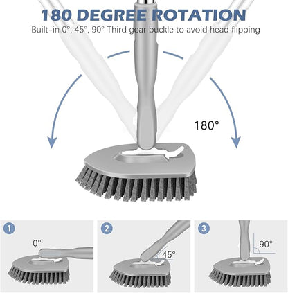 SetSail Floor Scrub Brush, 3-In-1 Tile Tub Floor Scrubber - Image 3