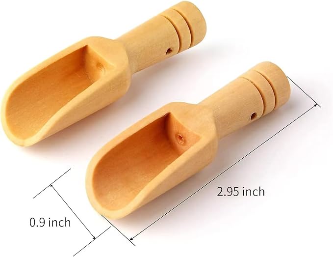 20pc Mini Wooden Spoons，Mini Bamboo Spoons - Image 2