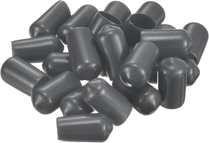 uxcell 20pcs Rubber End Caps 5.5mm ID Vinyl Round Tube Bolt Cap Cover Thread - Image 4