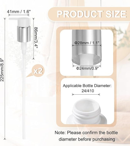 uxcell 2 Pcs Soap Dispenser Pump Heads, Hand Soap Dispensers Top Pumps - Image 2