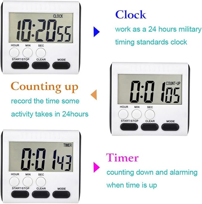 Xuhal 15 Pack 24 Hours Kitchen Timer - Image 4