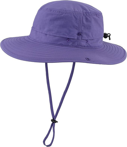Connectyle Sun Hat for Men Women Outdoor UV Protection Safari Hat for Fishing Hiking Gardening Breathable Cowboy Hat UPF50