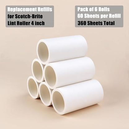 4 inch Lint Roller Refills Only Compatible - Image 3